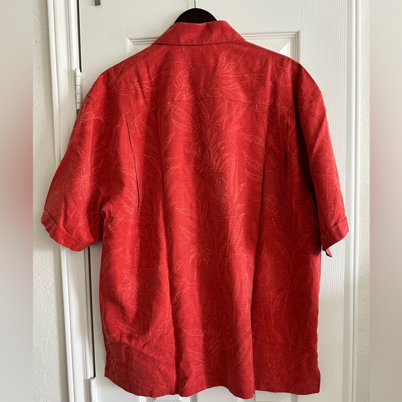 Jamaica Jaxx Men’s 100% Silk Button Down Short Sleeve Hawaiian Shirt, Size XL - Picture 2 of 9
